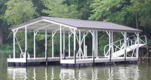 flotation systems gable roof aluminum boat dock small 3