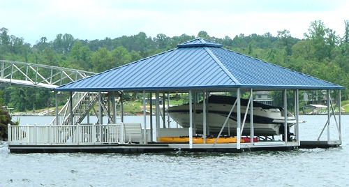 flotation systems hip roof covered boat dock small 6