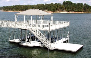 Complete Flotation Systems aluminum boat dock