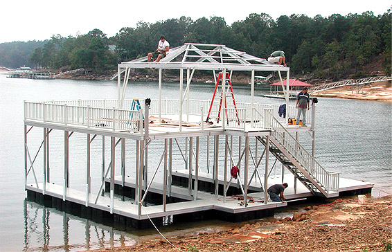 A dock almost ready for a lifetime of use