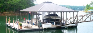 Flotation Systems Hip Roof Boat Dock 2