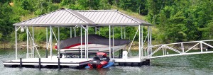 Flotation Systems Hip Roof Boat Dock 3