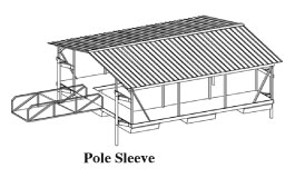 Pole-and-Sleeve-Anchoring