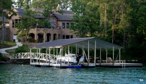 Flotation Systems gable roof boat dock G4