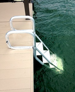 Flotation Systems Dock Ladder Down