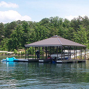 Flotation Systems Hip Roof Dock Style
