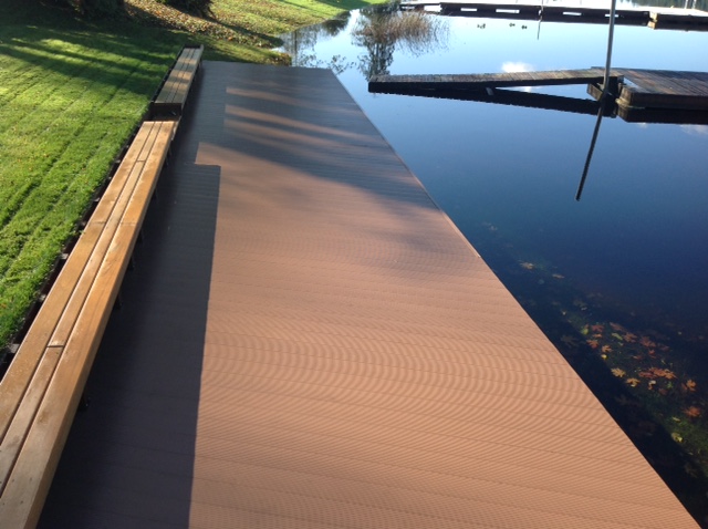 Flotation Systems Decking Refurbish Project - Color: Hearthstone