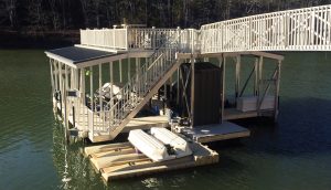 Flotation Systems, Inc. Aluminum Boat Docks - Sundeck Combo Boat Dock